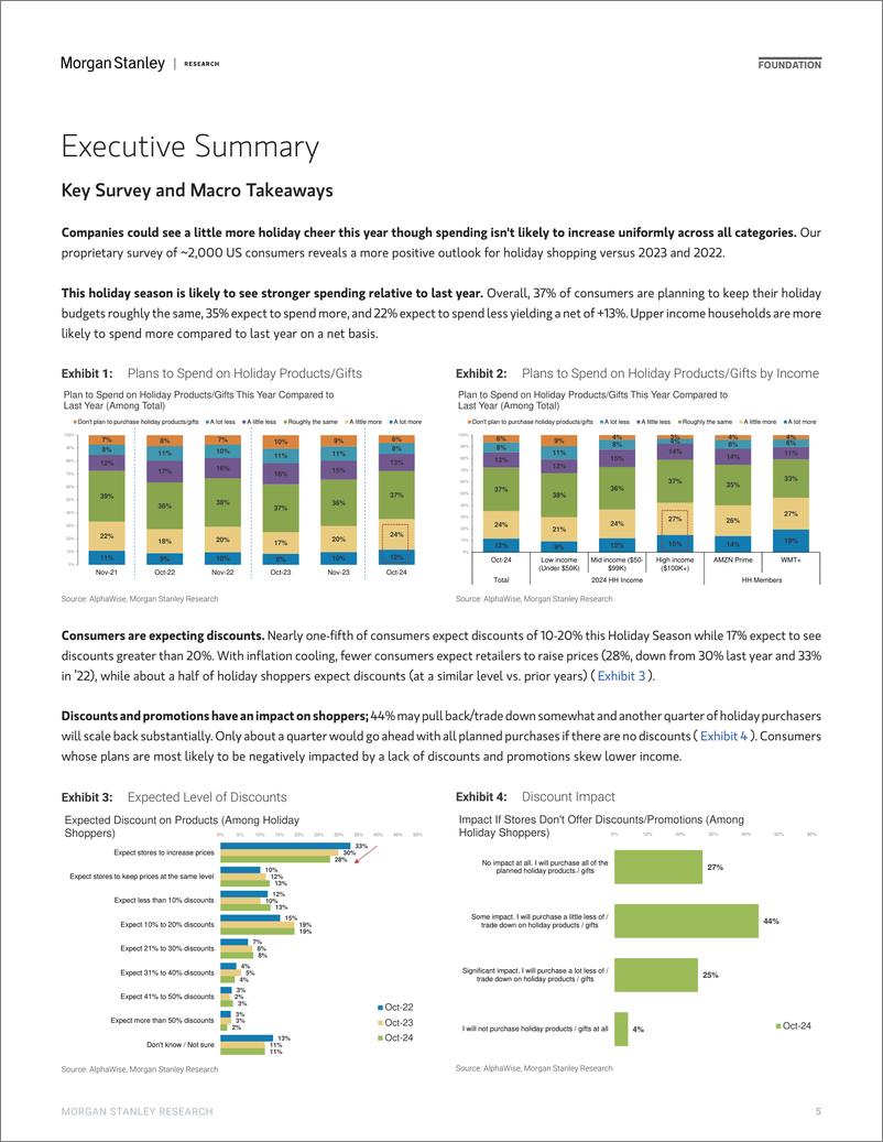 《Morgan Stanley Fixed-Thematic Alpha Holiday Shopping Outlook A Little More Holi...-111556715》 - 第5页预览图