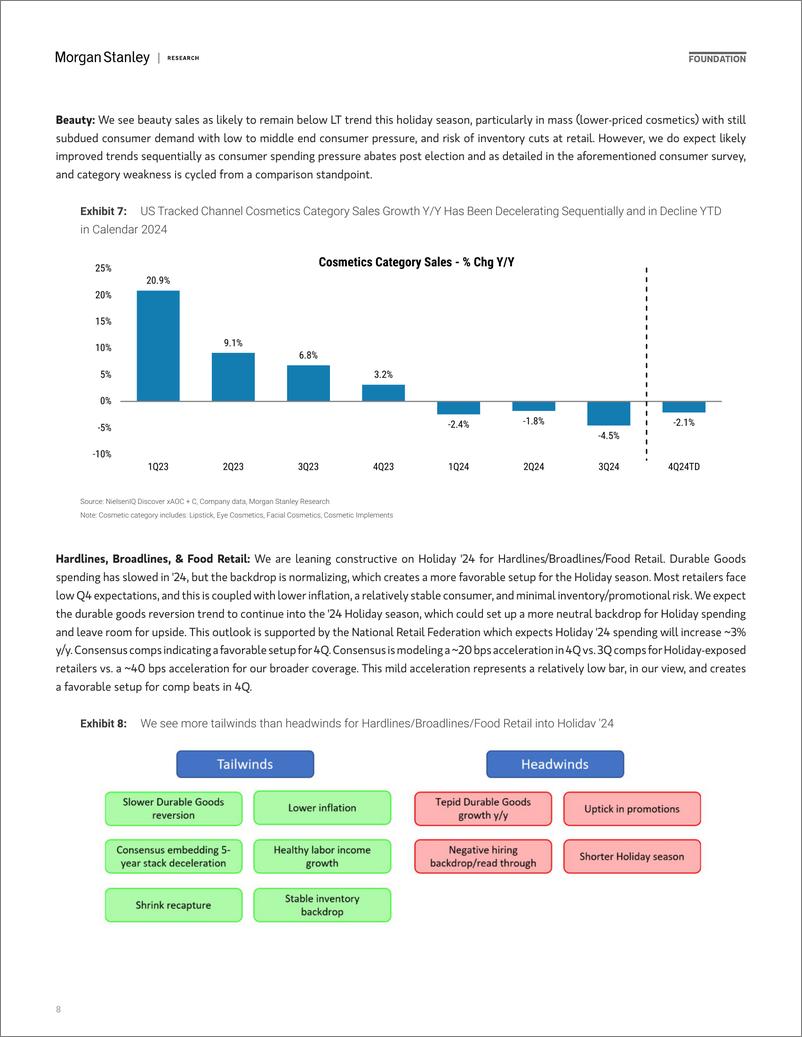 《Morgan Stanley Fixed-Thematic Alpha Holiday Shopping Outlook A Little More Holi...-111556715》 - 第8页预览图