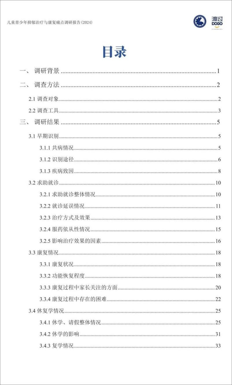 《2024儿童青少年抑郁治疗与康复痛点调研报告-57页》 - 第3页预览图