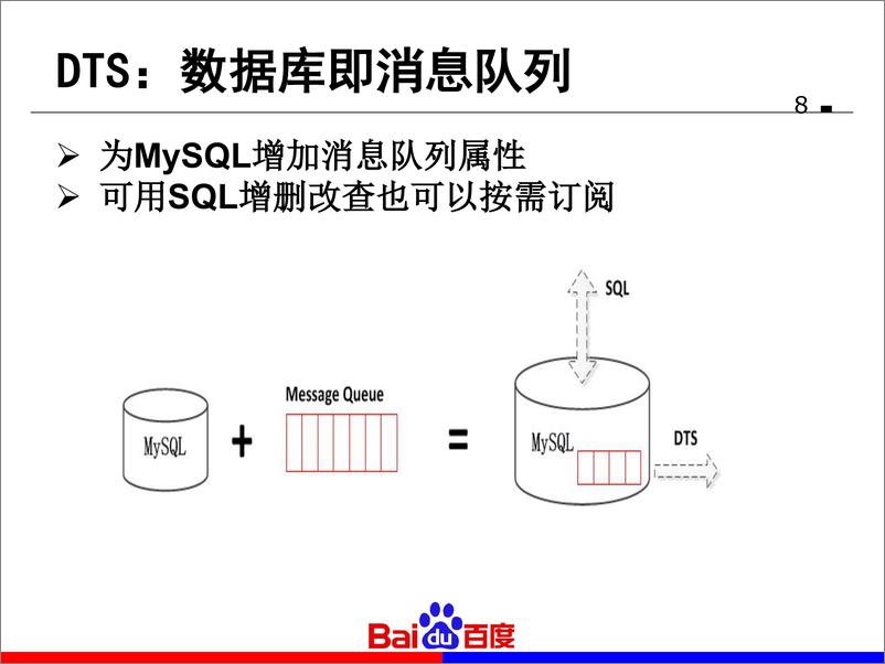 《5-2-打造 O2O 业务的数据库支撑平台—百度数据库变更发布系统 DTS实践-王剑英》 - 第8页预览图