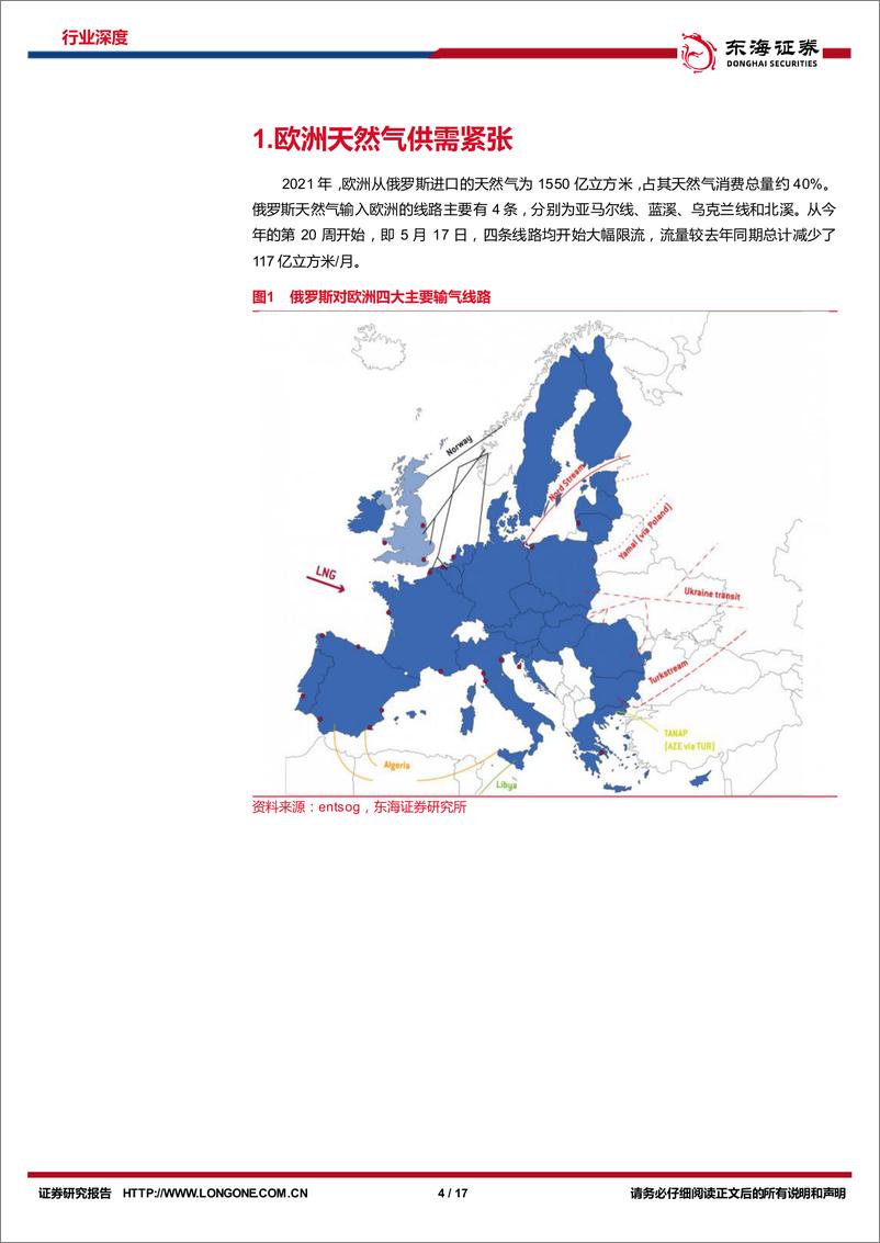 《石油石化行业周期及资源品研究专题系列3：欧洲天然气供需与LNG贸易研究-20220930-东海证券-17页》 - 第5页预览图