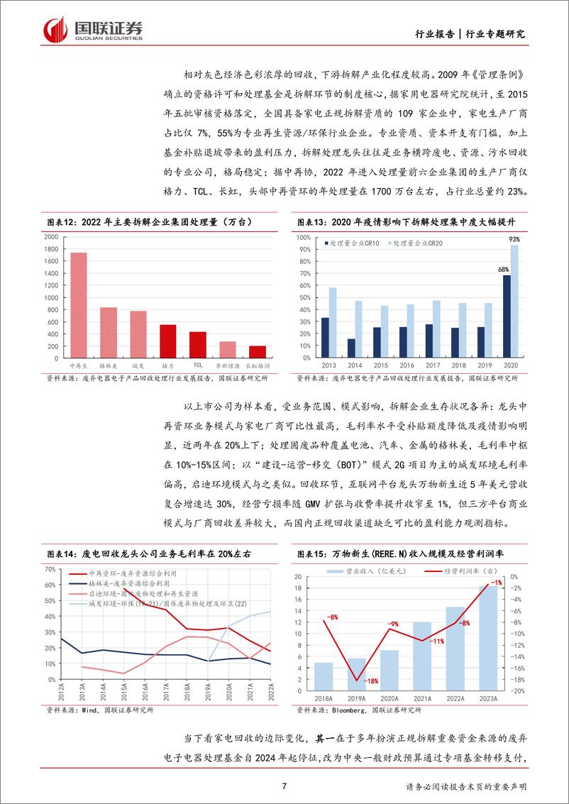 《家用电器行业专题研究：从家电回收拆解看以旧换新供给侧逻辑-240414-国联证券-13页》 - 第7页预览图