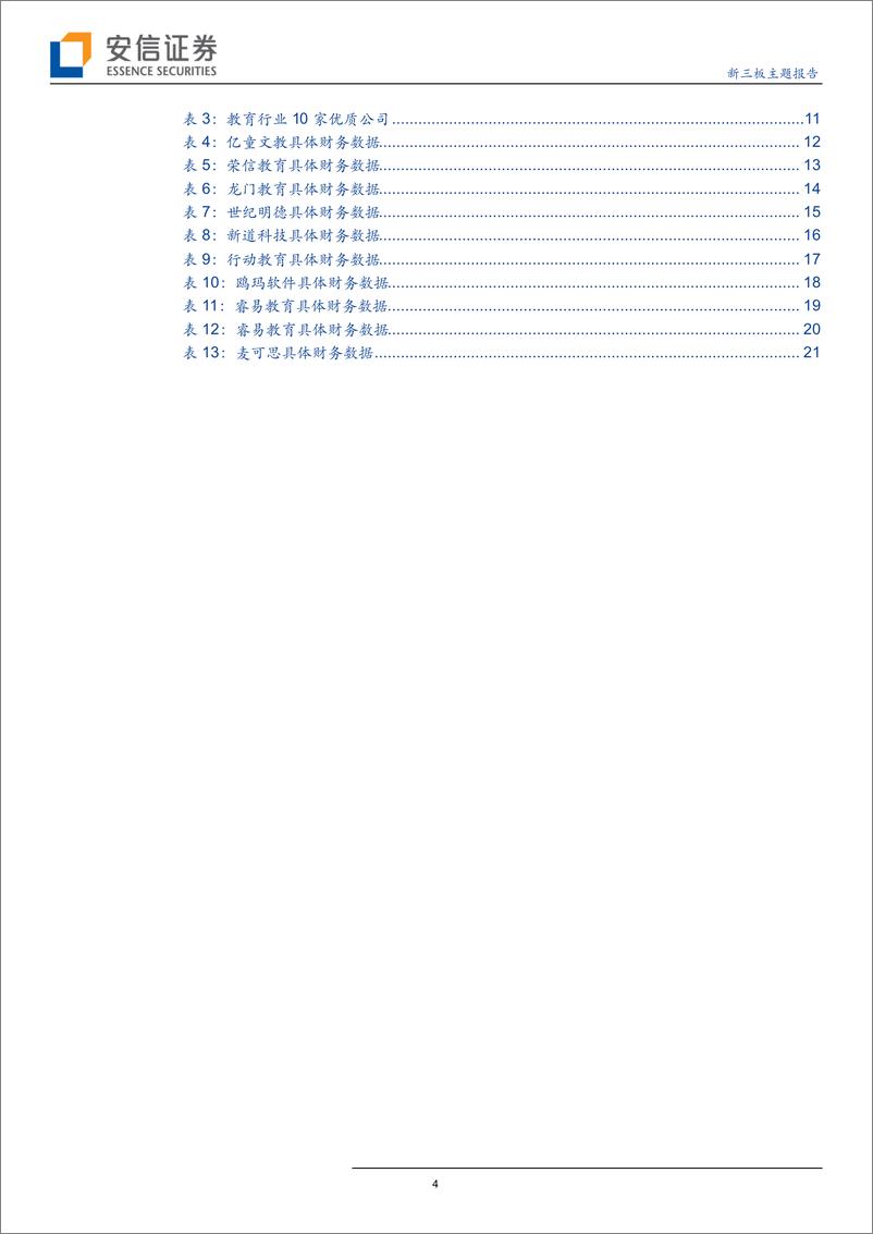 《教育行业TOP10新三板主题报告：去伪存真，锁定优势-20190508-安信证券-23页》 - 第5页预览图