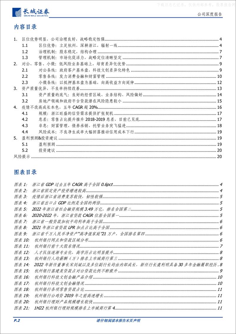 《长城证券-杭州银行(600926)疫情不改高成长，五年利润CAGR超20%-230428》 - 第2页预览图