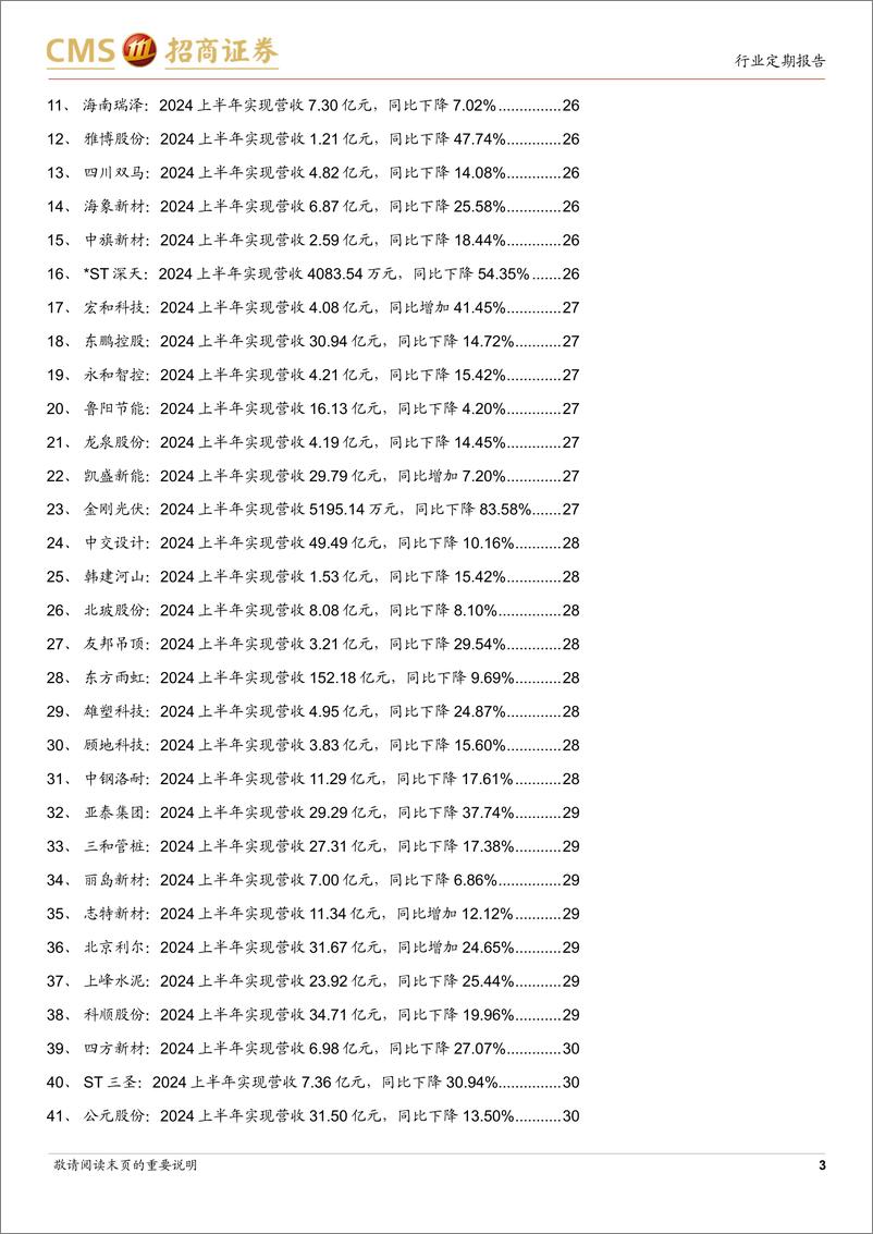 《建材行业定期报告：建材经营持续承压，存量需求下看好优质C端龙头-240903-招商证券-35页》 - 第3页预览图