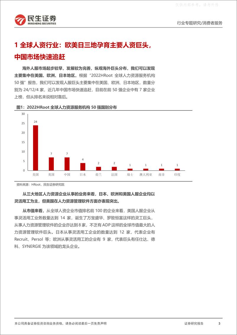 《民生证券-人力资源行业深度报告(二)：追寻海外人服龙头成长足迹，探求国内灵活用工成长空间-230506》 - 第3页预览图