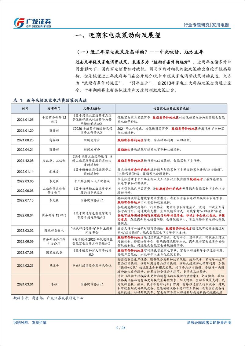 《家用电器行业：家电政策专题：新一轮以旧换新政策有望推出，带动内需改善》 - 第5页预览图