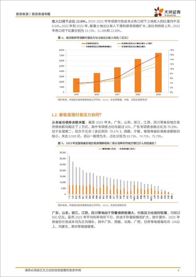 《城投专题研究：2023年地方债付息压力几何？-240627-天风证券-11页》 - 第4页预览图