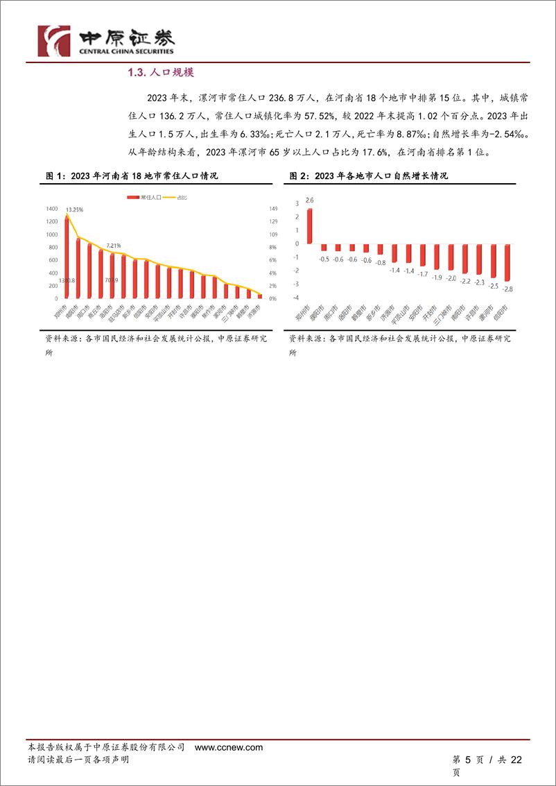 《河南研究：漯河市经济及产业发展分析-240826-中原证券-22页》 - 第5页预览图