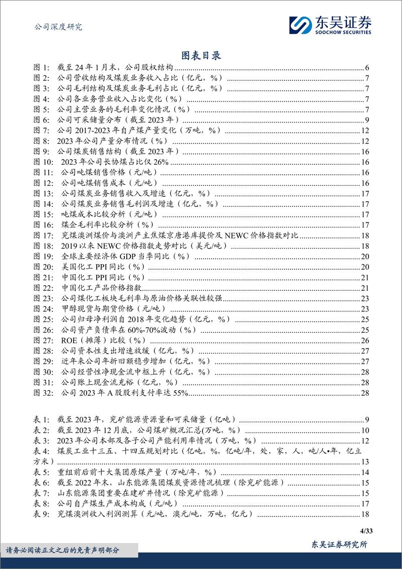 《东吴证券-兖矿能源-600188-稀缺持续产能增长龙头煤企，稳定高分红叠加高现货比例凸显配置价值》 - 第4页预览图