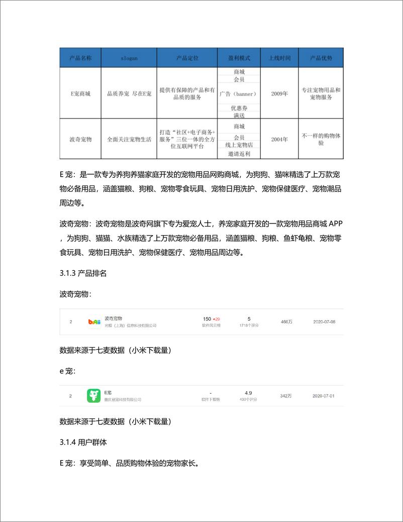 《竞品分析：波奇宠物 vs E宠》 - 第7页预览图