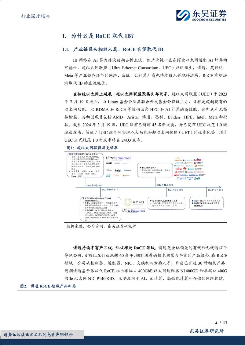 《通信设备行业深度报告：光通信跟踪深度，以太网在AI算力投资中的Why、How与What-240620-东吴证券-17页》 - 第4页预览图