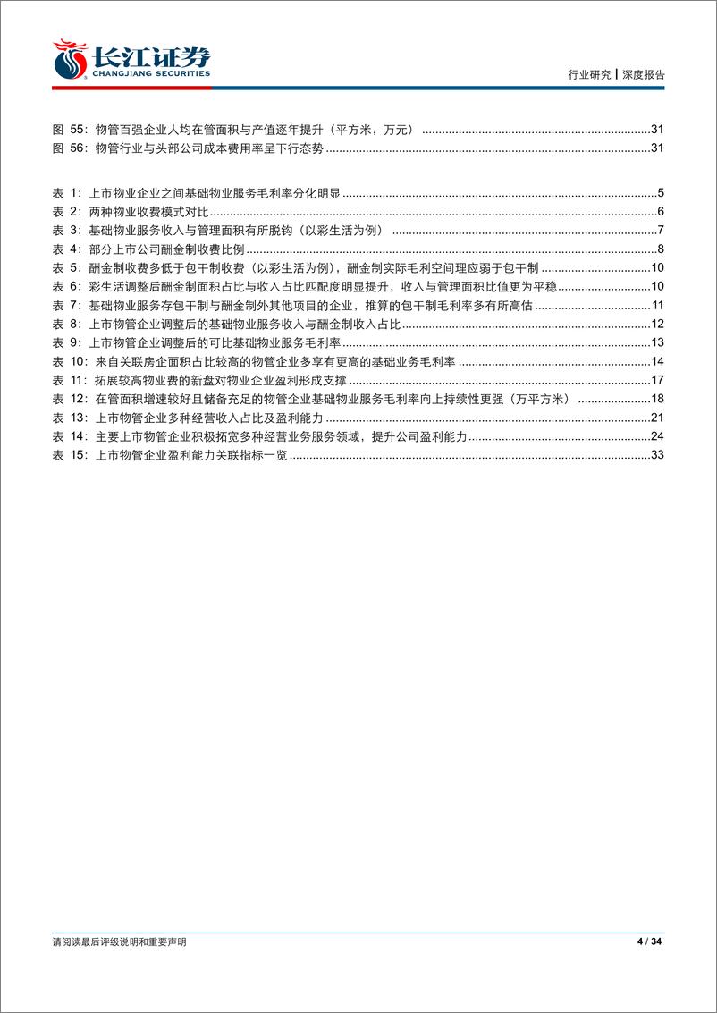 《房地产行业物业管理系列报告二：去伪存真，探索物管企业毛利率背后的奥秘-20191111-长江证券-34 页》 - 第5页预览图