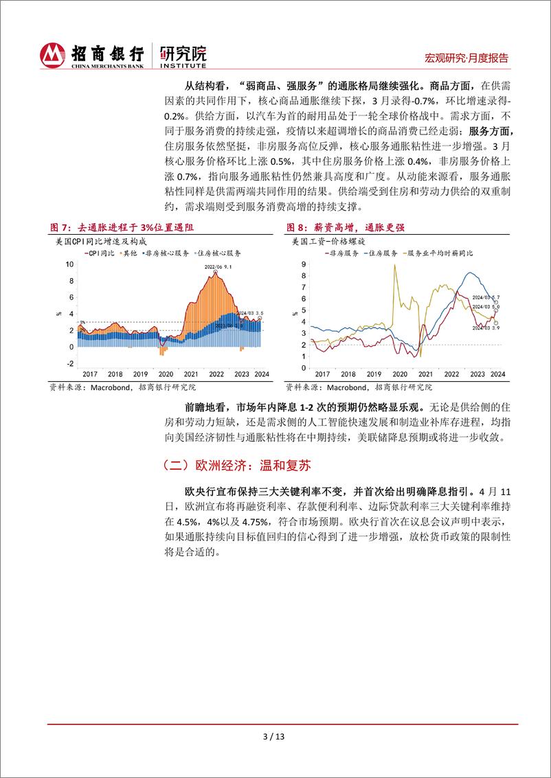 《宏观经济月报(2024年4月)：海外经济温和扩张，中国经济开局良好-240429-招商银行-17页》 - 第6页预览图