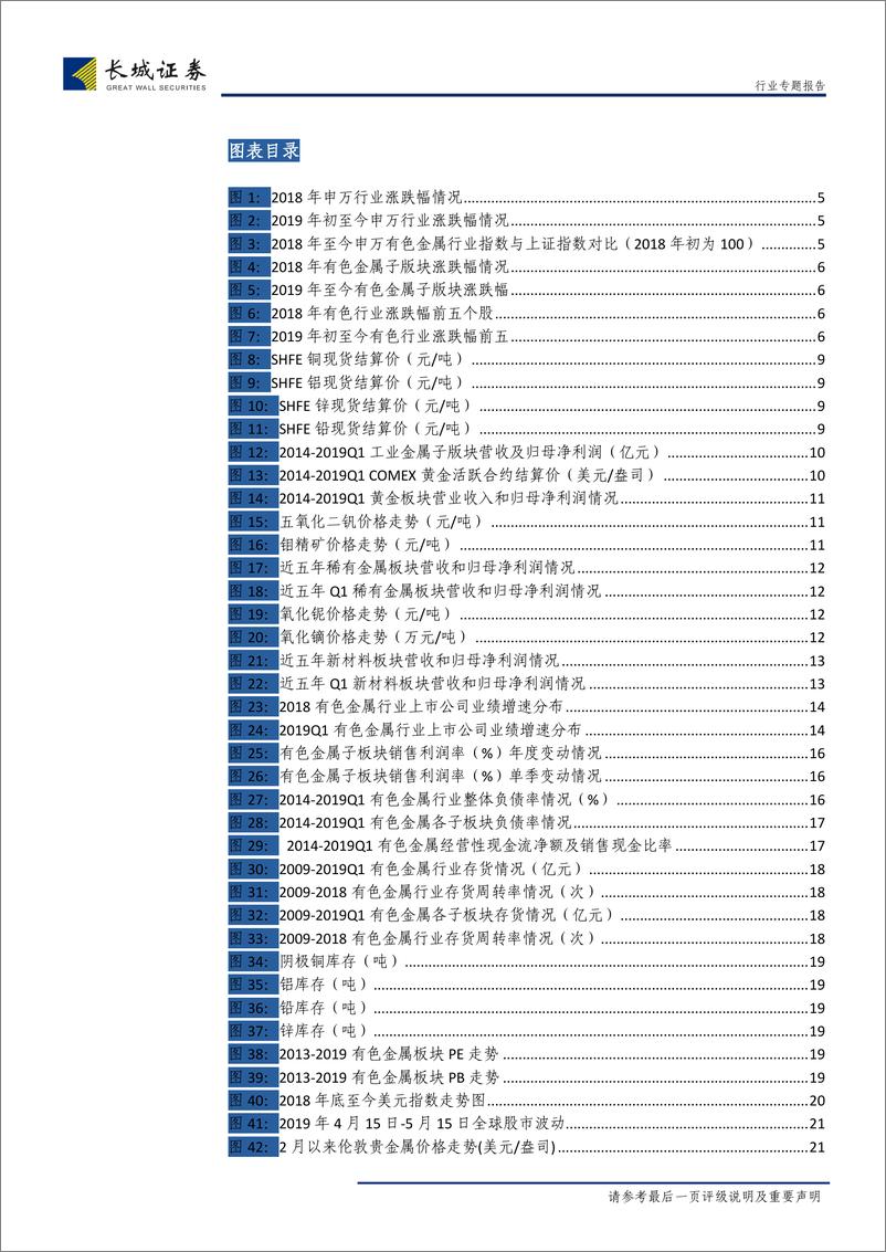 《有色金属行业2018年年报总结：一季度业绩有所好转，关注贵金属及低估值加工类个股投资机会-20180514-长城证券-25页》 - 第4页预览图