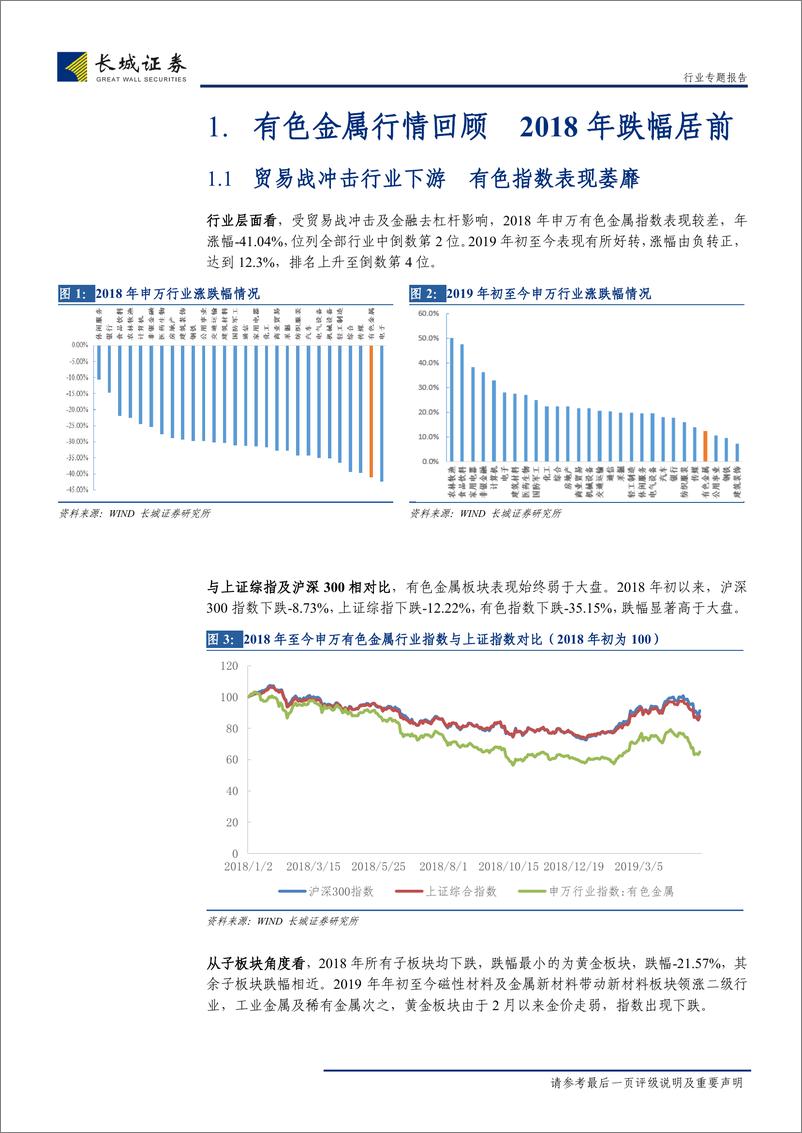 《有色金属行业2018年年报总结：一季度业绩有所好转，关注贵金属及低估值加工类个股投资机会-20180514-长城证券-25页》 - 第6页预览图