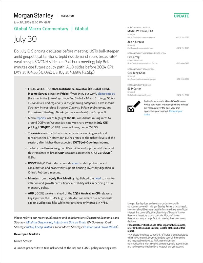 《Morgan Stanley Fixed-Global Macro Commentary July 30-109524202》 - 第1页预览图