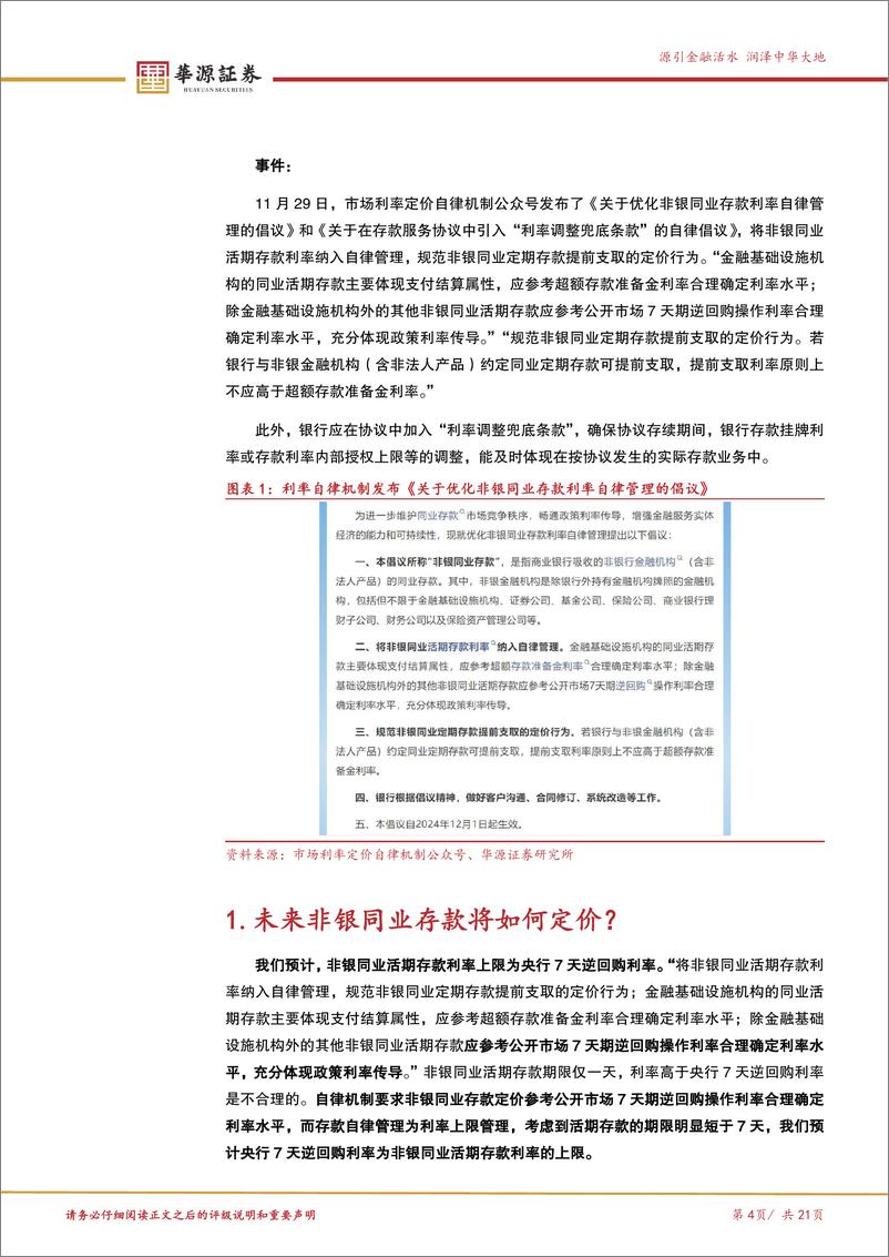 《自律机制非银同业存款定价规范分析专题：非银同业存款定价规范的十问十答-241201-华源证券-21页》 - 第5页预览图