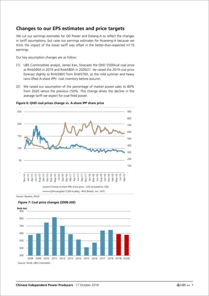 《瑞银-中国-电力公用事业行业-A股电力行业：浮动汇率制下，关税可能会下降-2019.10.17-28页》 - 第8页预览图