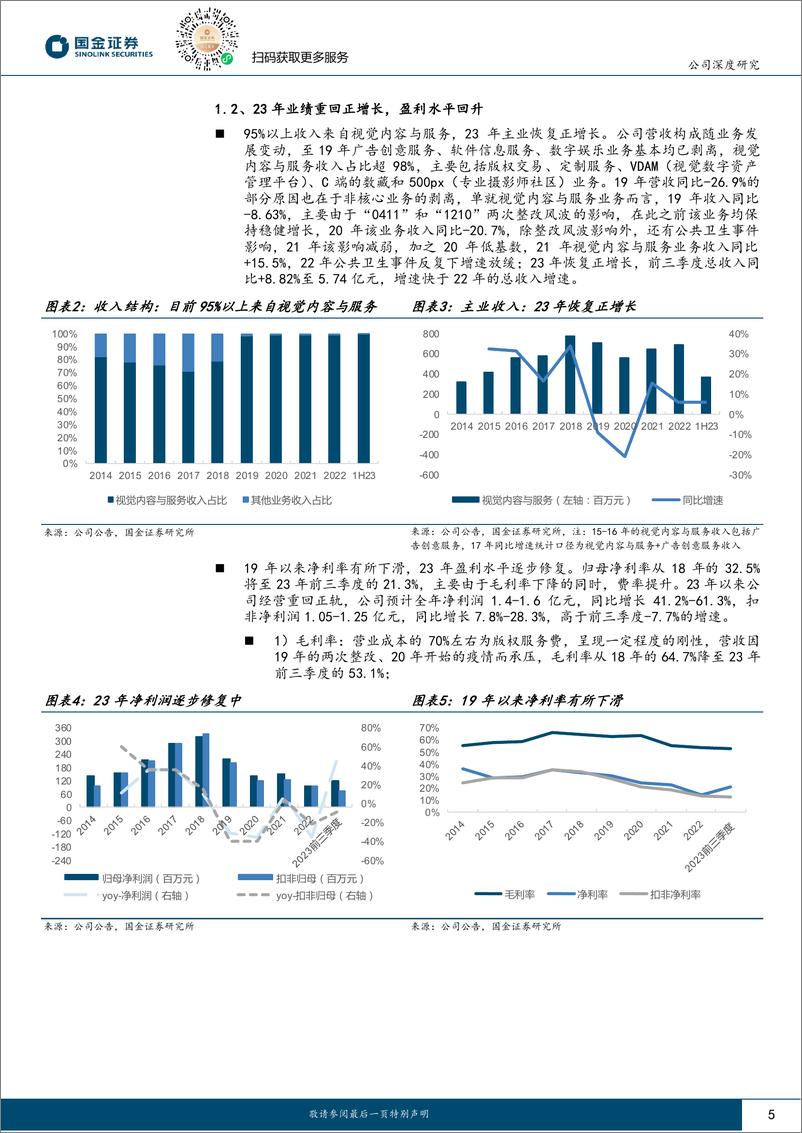 《视觉中国-000681.SZ-AI赋能主营平台效率，视觉素材价值重估指日可待-20240419-国金证券-23页》 - 第5页预览图