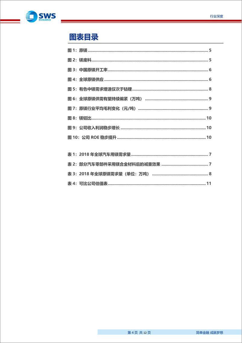 《有色金属行业安全生产系列报告之三：安全生产可能限制镁废料回收，原镁价格有望持续强势-20190404-申万宏源-12页》 - 第5页预览图