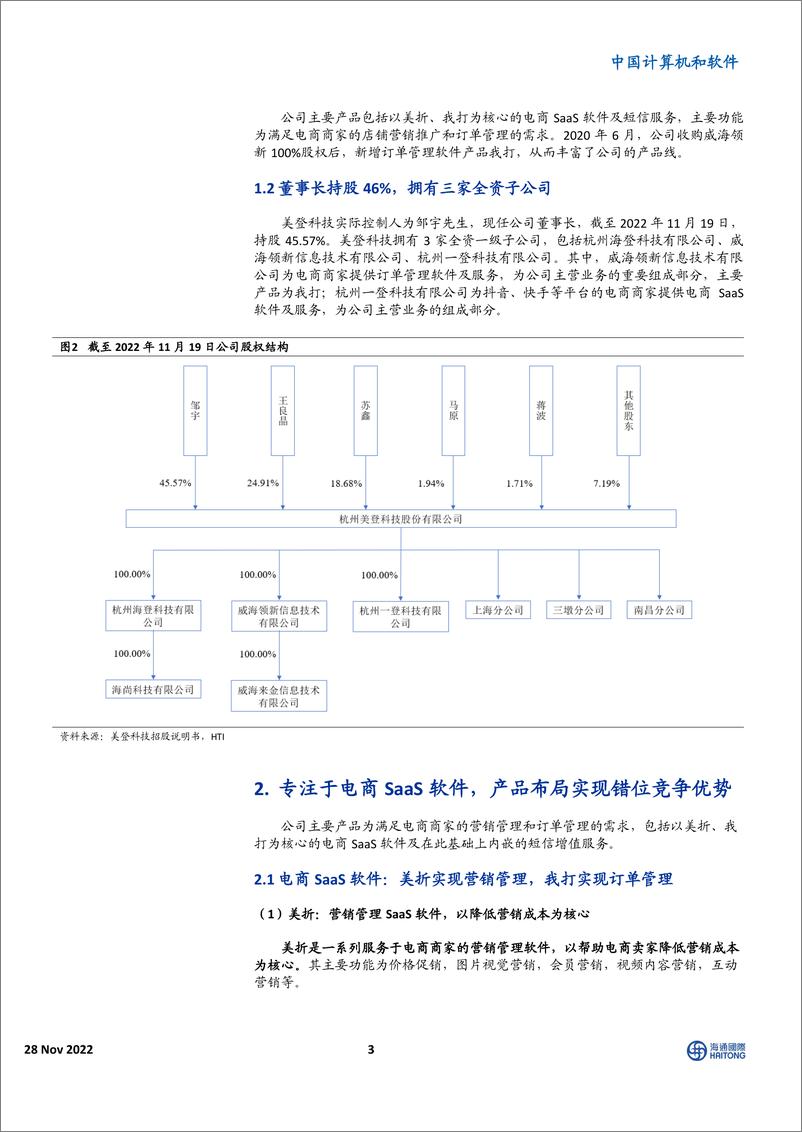 《中国计算机和软件行业：核心电商SaaS企业，高盈利水平展现高竞争力-20221128-海通国际-26页》 - 第4页预览图