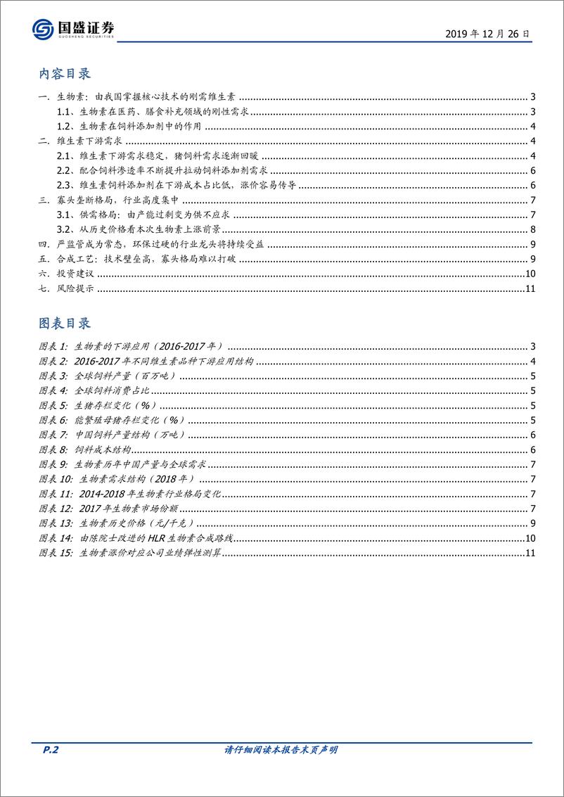 《化工行业深度：生物素供给紧缺，价格持续上涨-20191226-国盛证券-12页》 - 第3页预览图