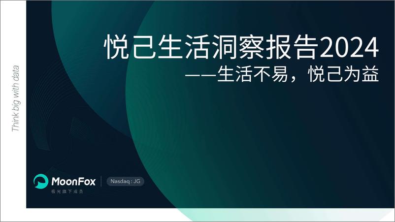 《2024年悦己生活洞察报告——生活不易，悦己为益-20页》 - 第1页预览图