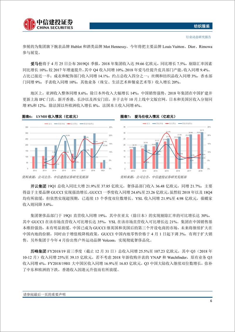 《纺织服装行业：全球高端奢侈品牌近期销售梳理，中国仍是最大引擎-20190422-中信建投-26页》 - 第8页预览图