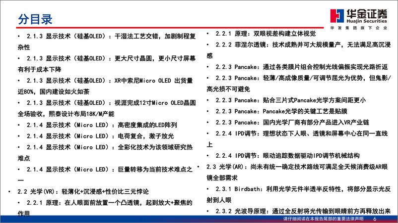 《消费电子设备行业走进“芯”时代系列深度之七十七“XR”：身处人文与科技十字路口，开启空间计算时代-240312-华金证券-160页》 - 第6页预览图