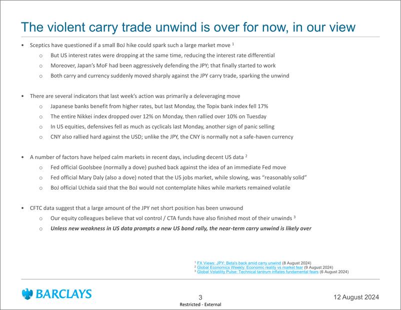 《Barclays_Global_Macro_Thoughts_A_fragile_calm》 - 第3页预览图