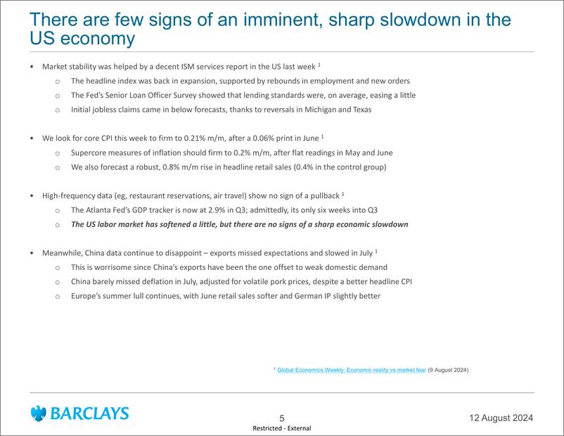 《Barclays_Global_Macro_Thoughts_A_fragile_calm》 - 第5页预览图