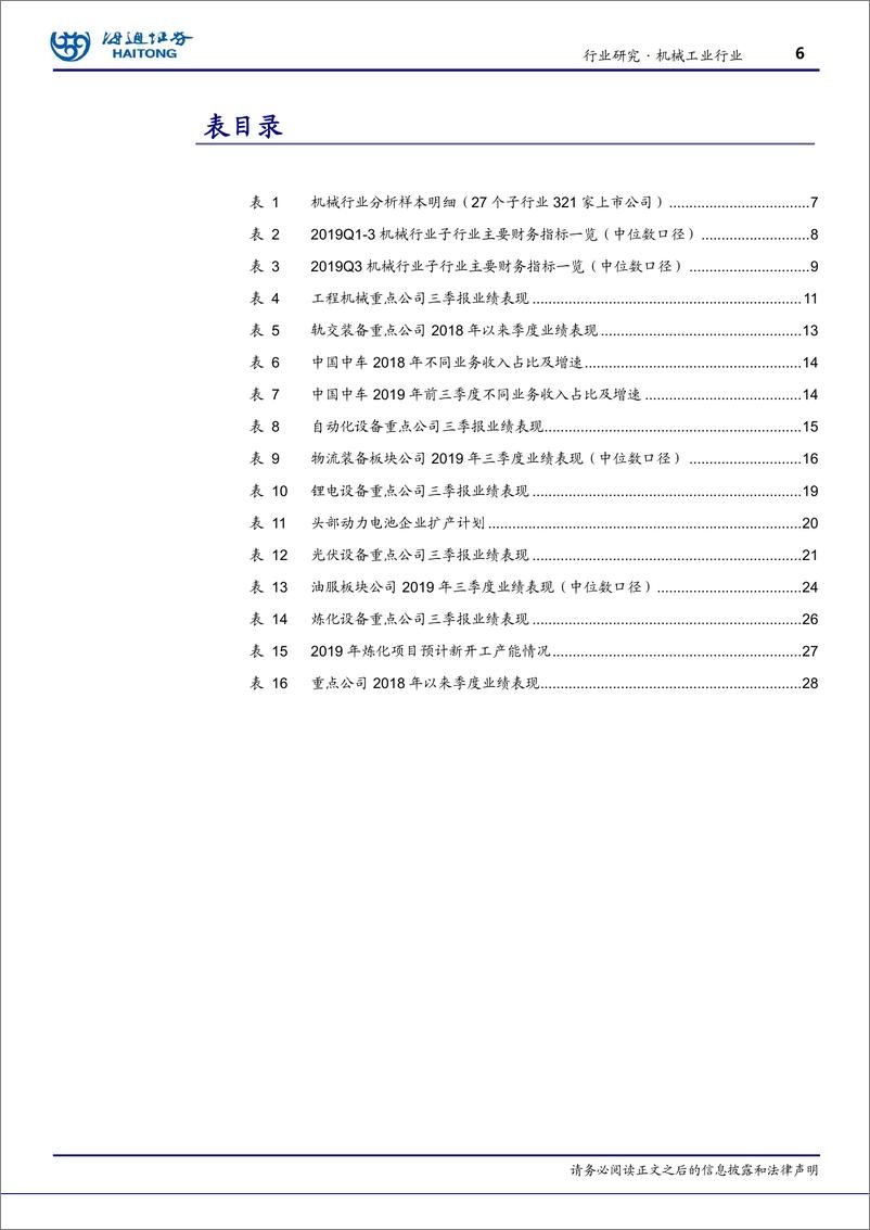 《机械工业行业：2019Q3行业稳定增长，建议关注龙头公司-20191108-海通证券-30页》 - 第7页预览图