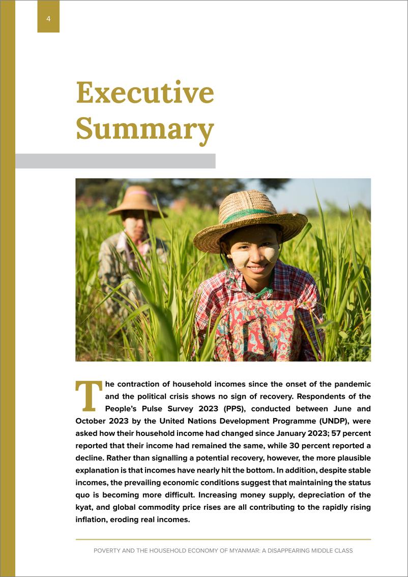 《UNDP-贫困与缅甸家庭经济：一个正在消失的中产阶级（英）-2024.4-47页》 - 第7页预览图
