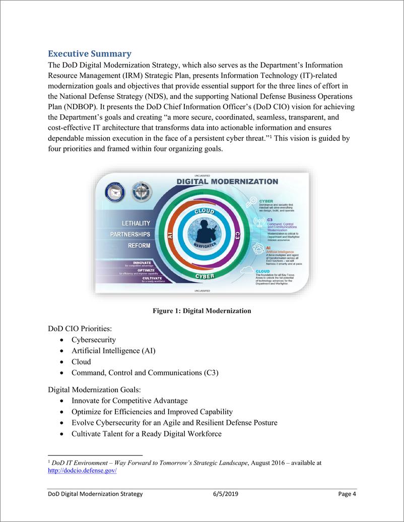 《美国防部-2019数字现代化战略（英文）-2019.7.12-72页》 - 第5页预览图
