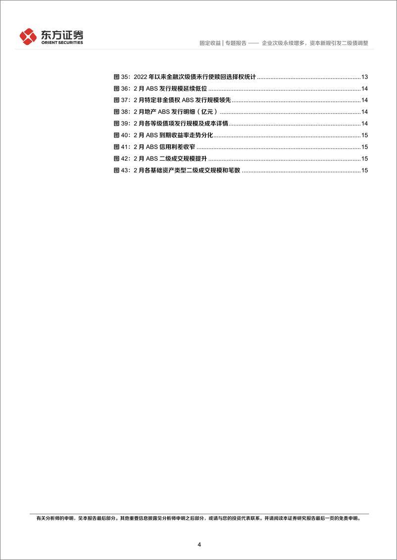 《2月小品种月报：企业次级永续增多，资本新规引发二级债调整-20230303-东方证券-18页》 - 第5页预览图