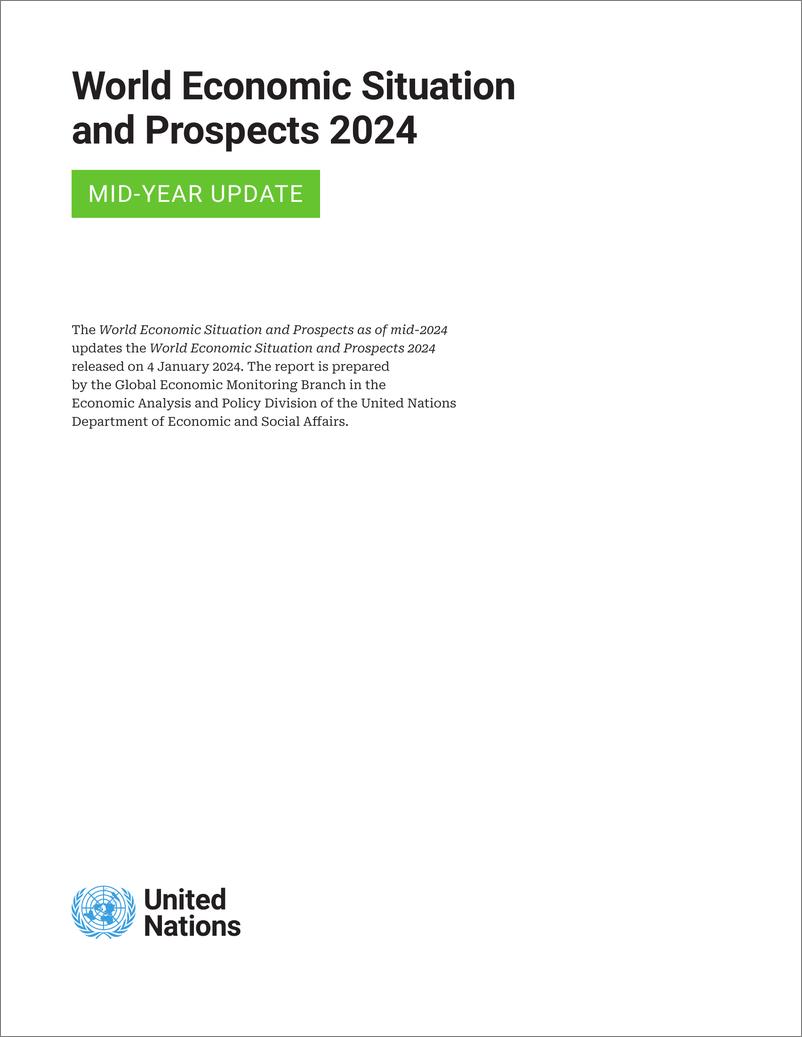 《2024年年中的世界经济形势与展望（英）-联合国-2024-32页》 - 第3页预览图