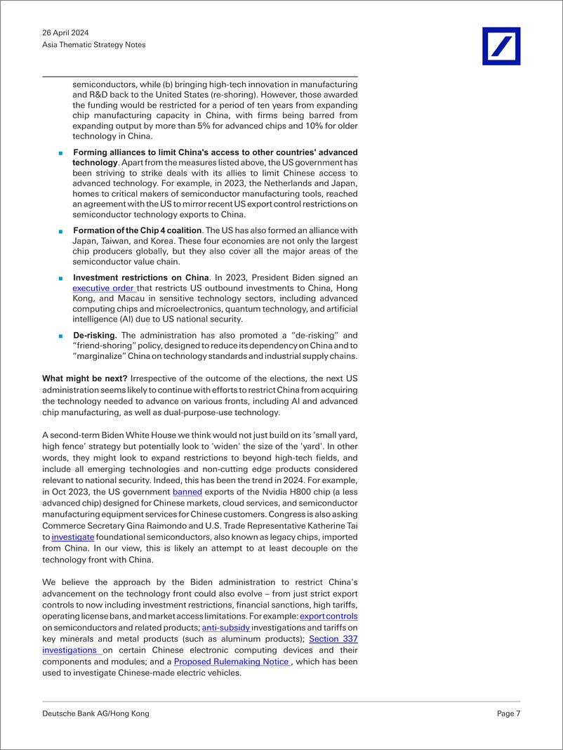 《Deutsche Bank-Asia Thematic Strategy Notes US election  its implications...-107823490》 - 第7页预览图