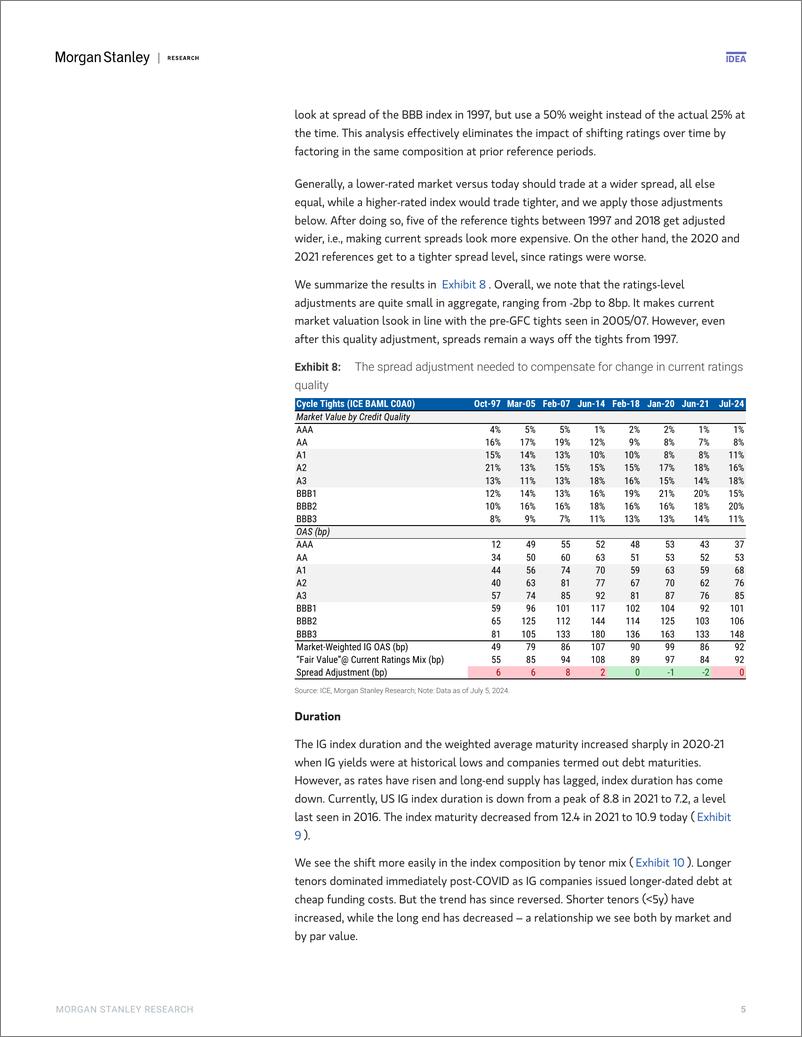 《Morgan Stanley Fixed-US Credit Strategy Less Rich than You Think-109118253》 - 第5页预览图