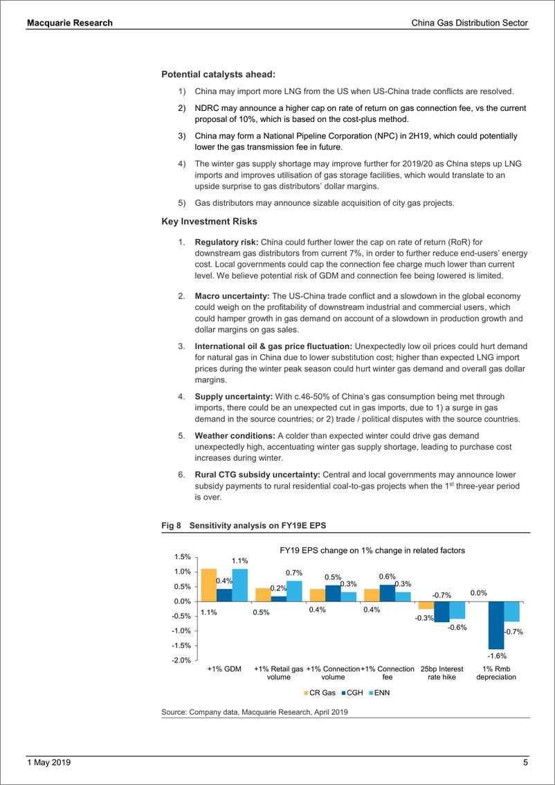 《麦格理-中国-天然气公用事业行业-中国燃气配送行业：受益多，受损少-2019.5.1-83页》 - 第6页预览图