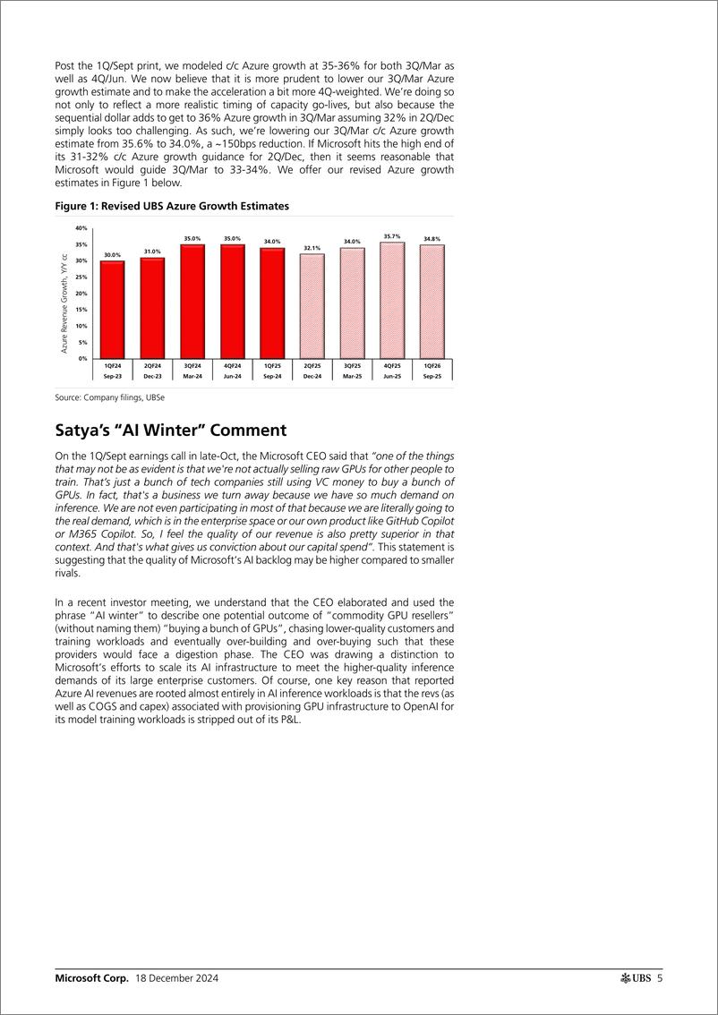 《MSFT.OQ-UBS Equities-Microsoft Corp. _Update on the AI Story_ (Buy) Keirstead-112266679》 - 第5页预览图