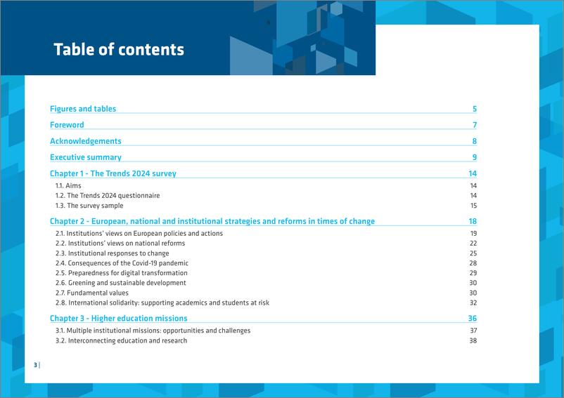 《欧洲大学协会_2024年趋势_转型时期的欧洲高等教育机构研究报告_英文版_》 - 第3页预览图
