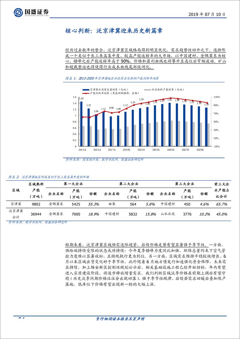 《水泥制造行业：泛京津冀水泥迎来历史新篇章-20190710-国盛证券-26页》 - 第5页预览图