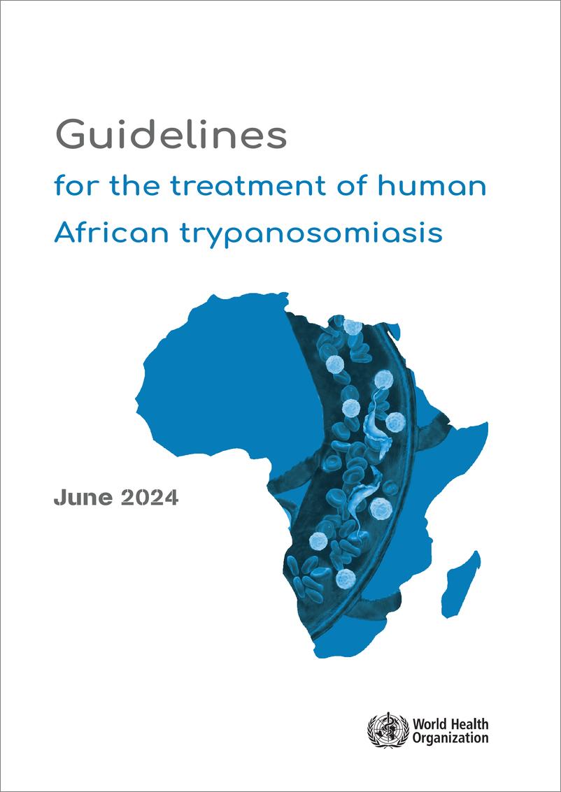 《WHO世界卫生组织：2024人体非洲锥虫病治疗指南报告（英文版）》 - 第1页预览图