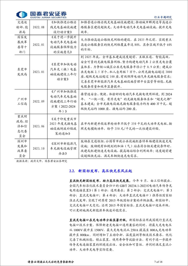 《国泰君安-充电设备行业液冷超充专题报告：追求充电速度，液冷超充市场广阔》 - 第7页预览图