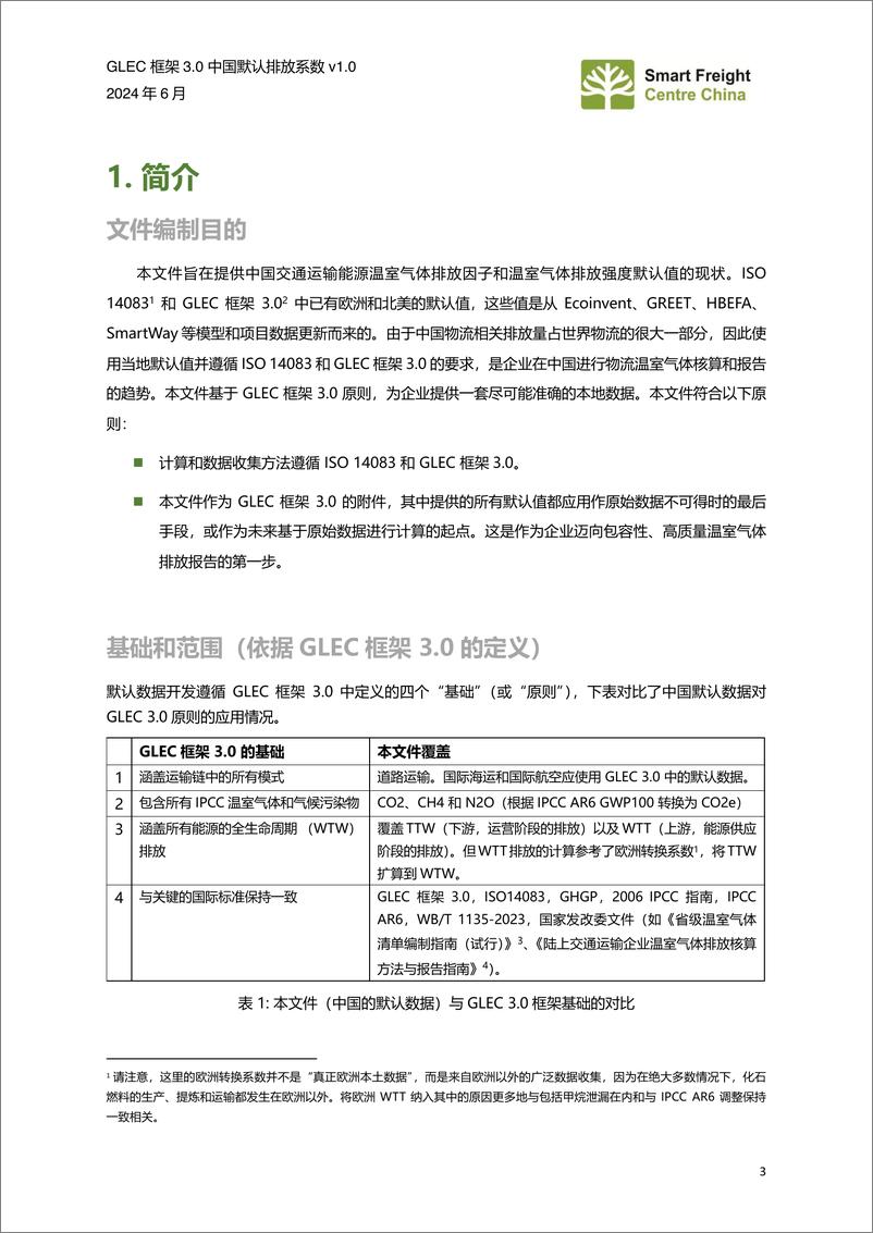 《GLEC框架3.0中国默认排放系数V1.0》 - 第4页预览图