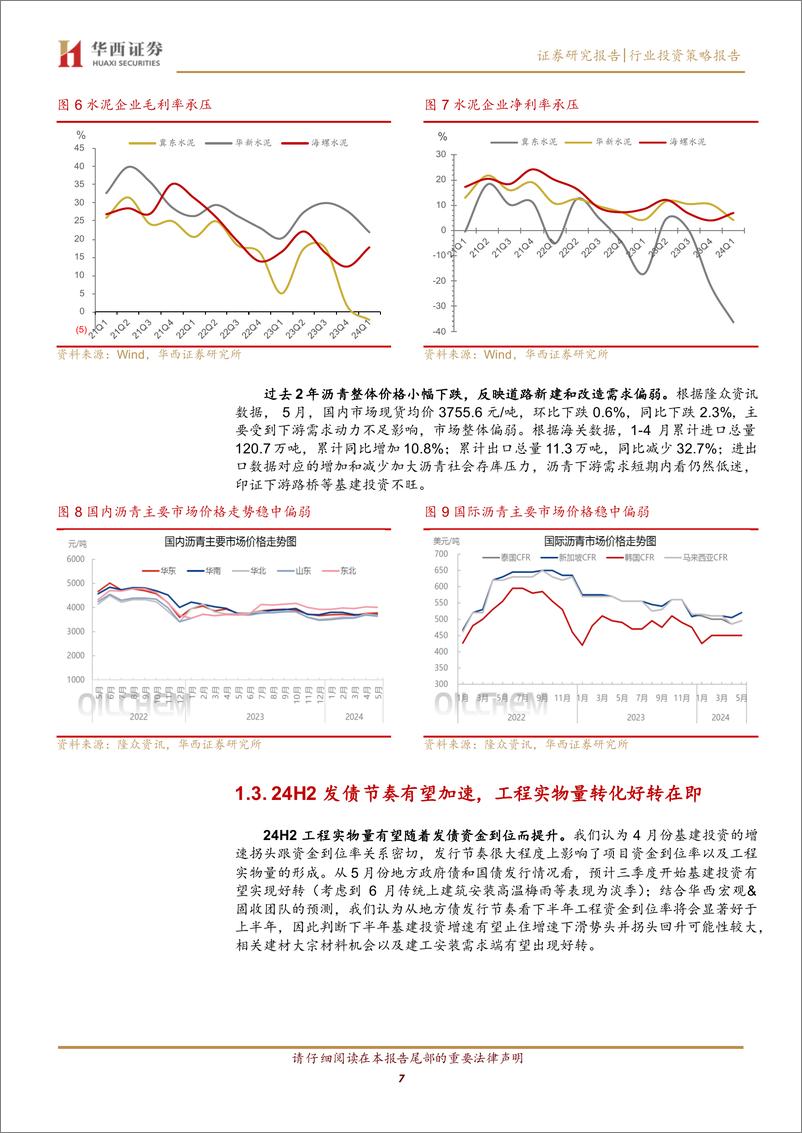 《建筑材料行业-拨云见日终有时：守得云开见月明-240704-华西证券-22页》 - 第7页预览图