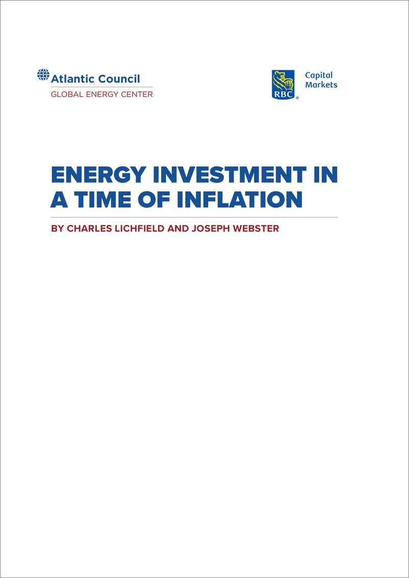 《大西洋理事会-通货膨胀时期的能源投资（英）-2023.1-16页》 - 第4页预览图
