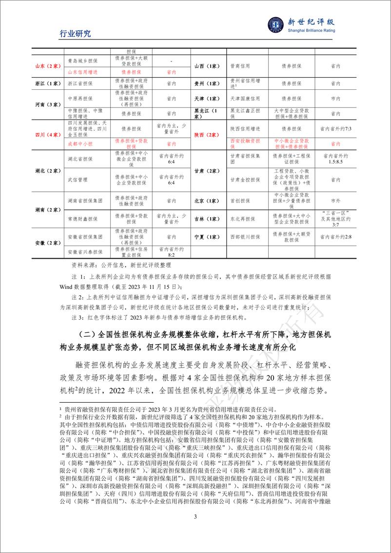 《新世纪评级：2023年融资担保行业信用回顾与2024年展望报告》 - 第3页预览图