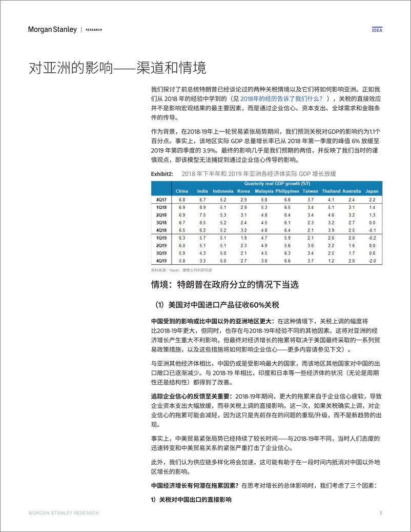 《Morgan Stanley Fixed-Asia Economics The Viewpoint 亚洲经济研究 观点：美国大选如何影响亚洲-109112918》 - 第5页预览图